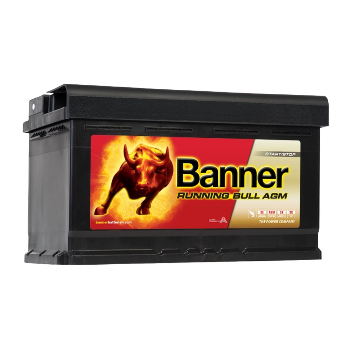 Banner 580 01 Running Bull AGM Battery 12V 80Ah