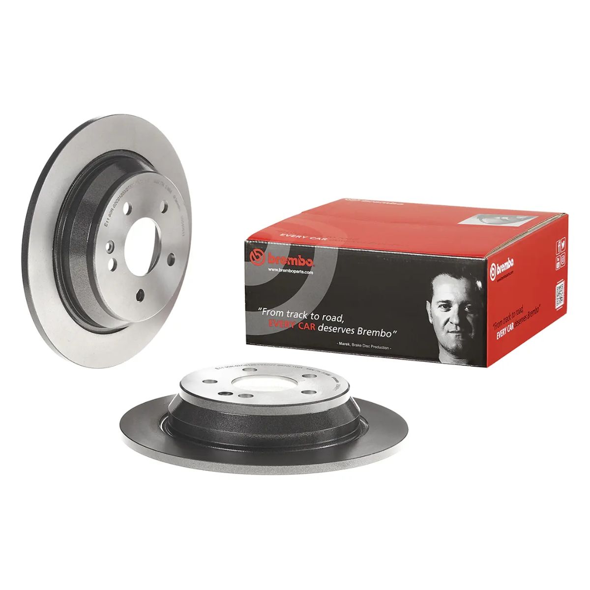 Brembo 08.8405.11 Prime UV Coated Brake Disc (Rear) - 296mm
