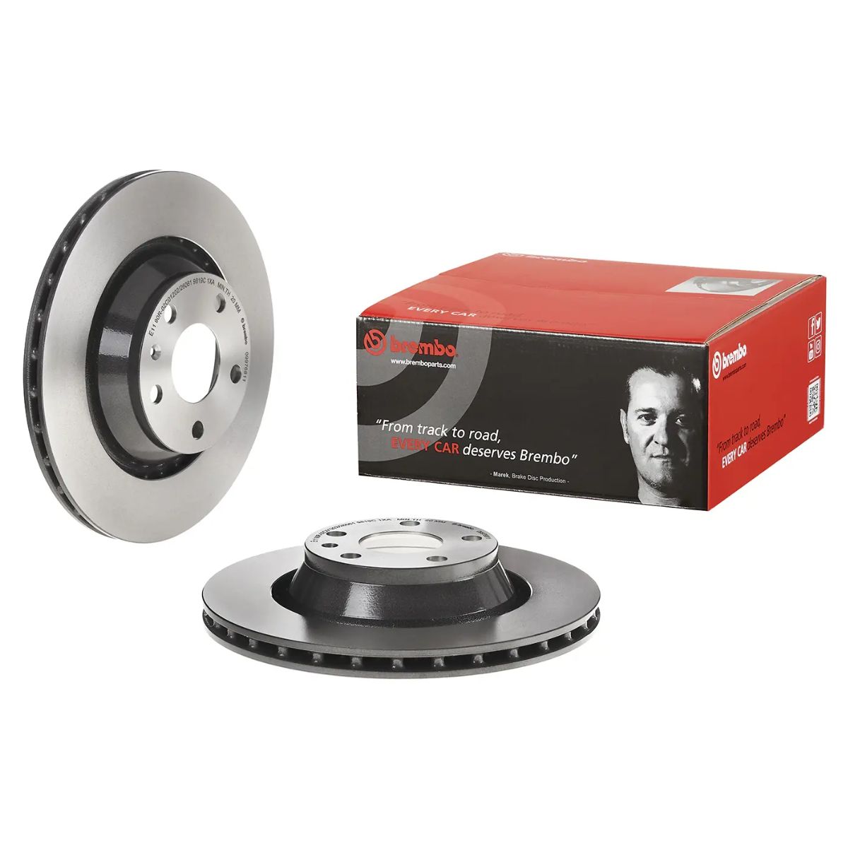 Brembo 09.9768.11 Prime UV Coated Brake Disc (Rear) - 310mm