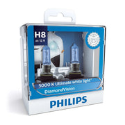 Philips DiamondVision H8 Halogen Headlight Bulbs 5000K (Pair)