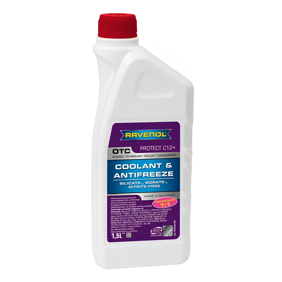 RAVENOL OTC C12+ Antifreeze & Coolant 1.5L (Concentrate)