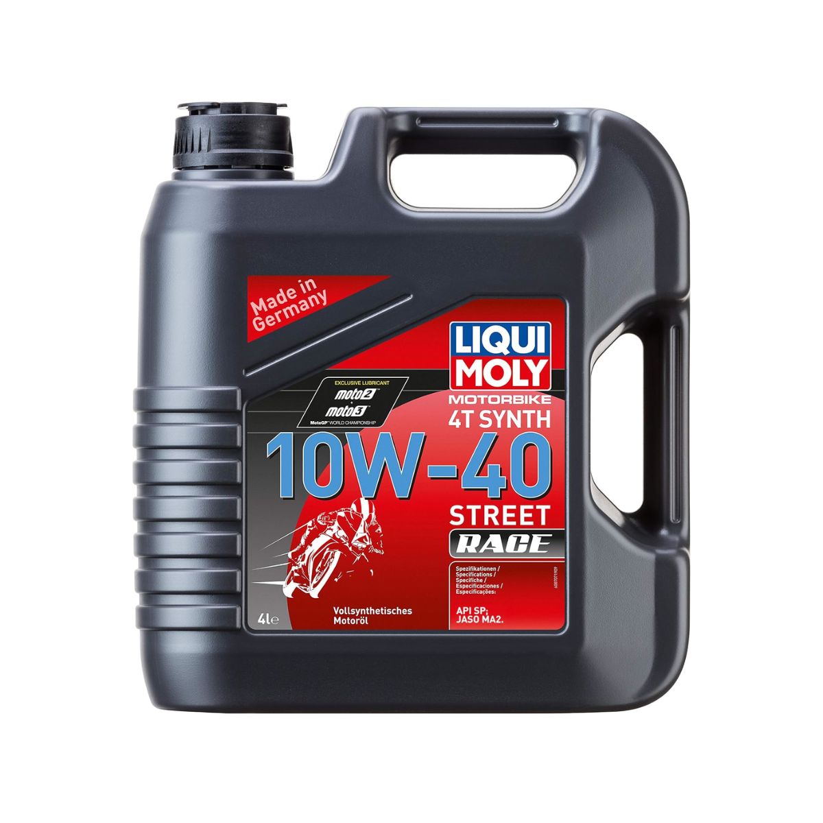 LIQUI MOLY Motorbike 4T Synth 10W-40 Street Race Engine Oil 4L