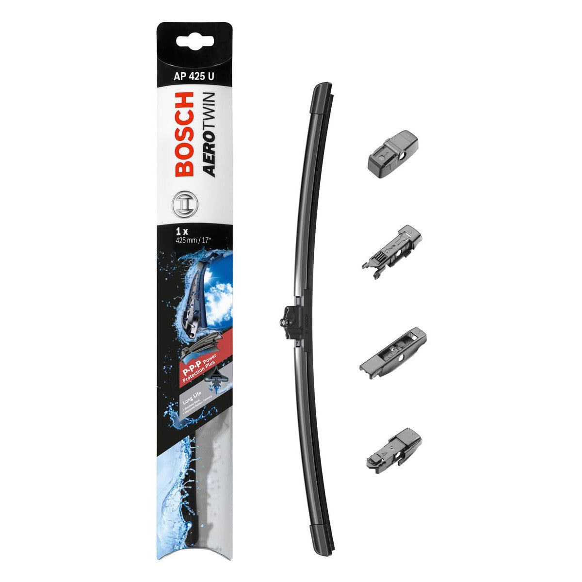 Bosch 3 397 006 944 (AP425U) AeroTwin Front Wiper Blade (Single / Multi-Clip)