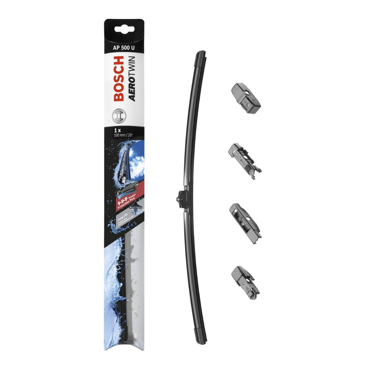 Bosch 3 397 006 947 (AP500U) AeroTwin Front Wiper Blade (Single / Multi-Clip)