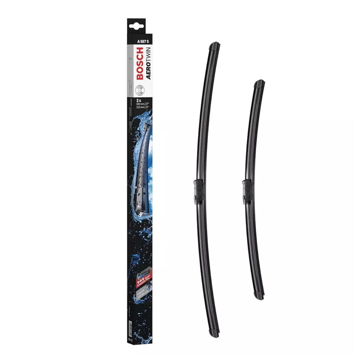 Bosch 3 397 007 587 (A587S) AeroTwin Front Wiper Blades (Pair)