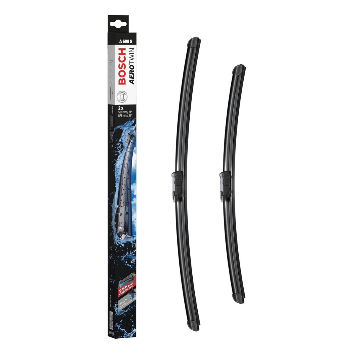 Bosch 3 397 007 698 (A698S) AeroTwin Front Wiper Blades (Pair)