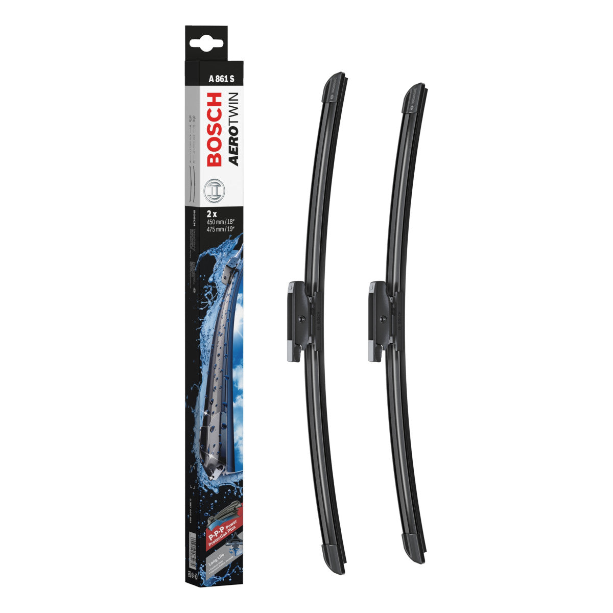 Bosch 3 397 007 861 (A861S) AeroTwin Front Wiper Blades (Pair)