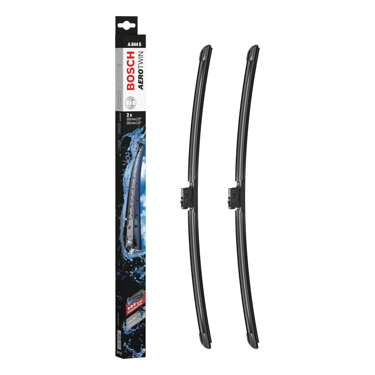 Bosch 3 397 009 844 (A844S) AeroTwin Front Wiper Blades (Pair)