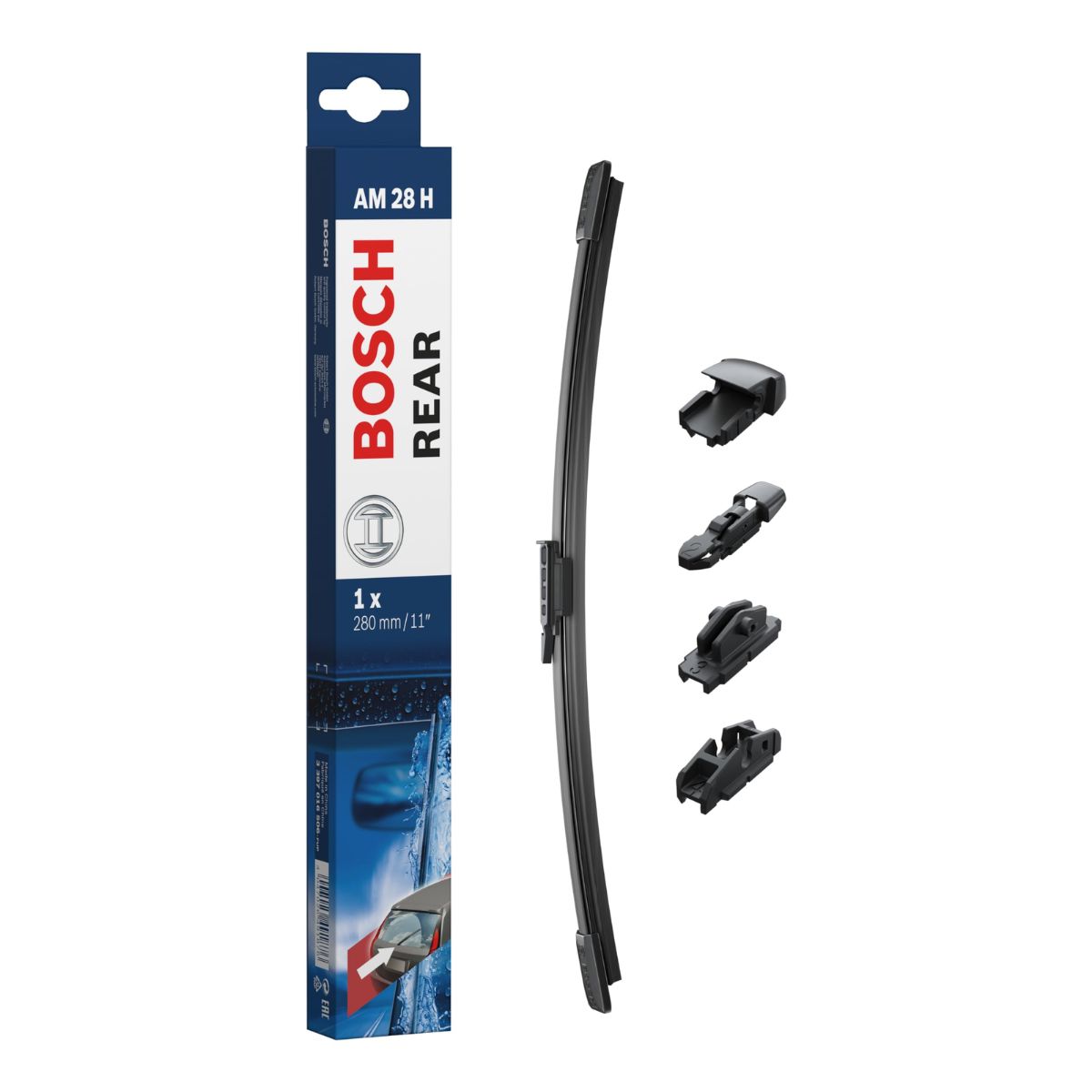 Bosch 3 397 016 506 (AM28H) Rear Wiper Blade (Multi-Clip)