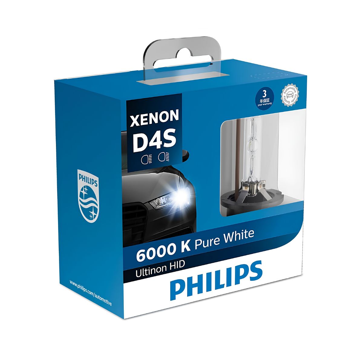 Philips Ultinon HID D4S Xenon Headlight Bulbs 6000K (Pair)