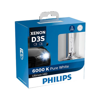 Philips Ultinon HID D3S Xenon Headlight Bulbs 6000K (Pair)