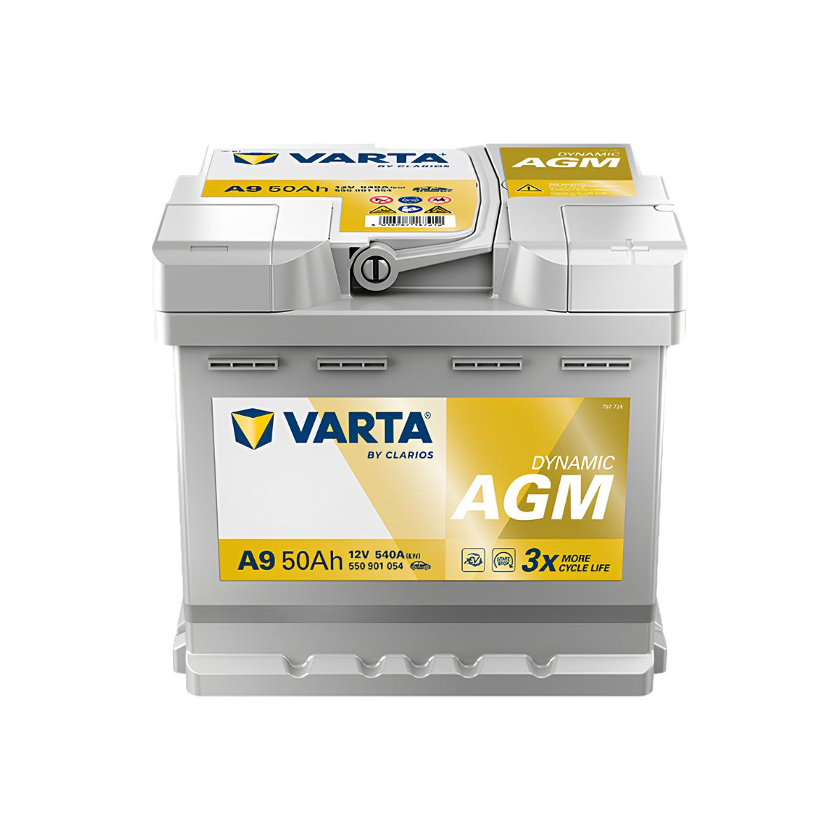 VARTA A9 (550901054) Dynamic AGM Battery 12V 50Ah