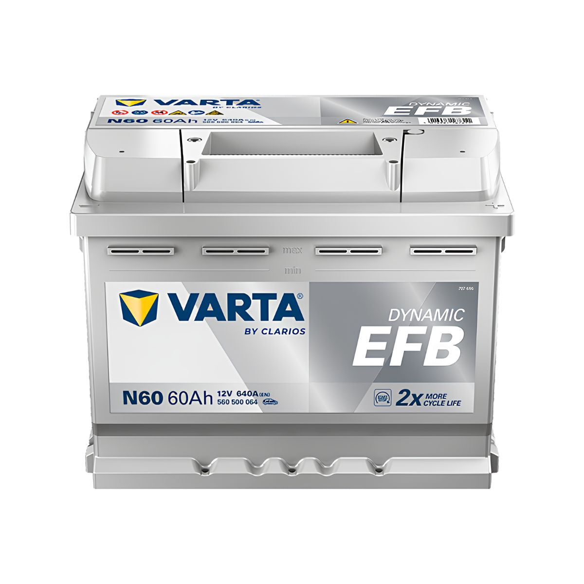 VARTA 560500064 (N60) Dynamic EFB Battery 12V 60Ah