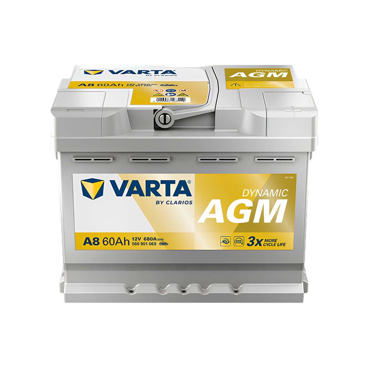 VARTA 560901068 (A8) Dynamic AGM Battery 12V 60Ah