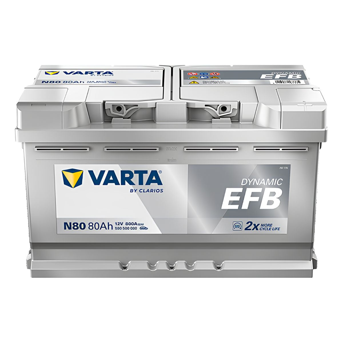 VARTA 580500080 (N80) Dynamic EFB Battery 12V 80Ah