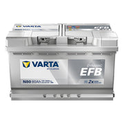 VARTA 580500080 (N80) Dynamic EFB Battery 12V 80Ah