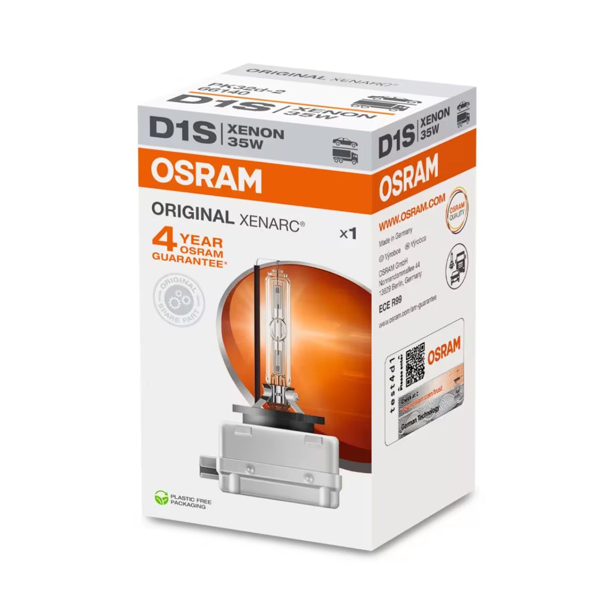 OSRAM XENARC Original D1S Xenon Headlight Bulb 4500K (Single)