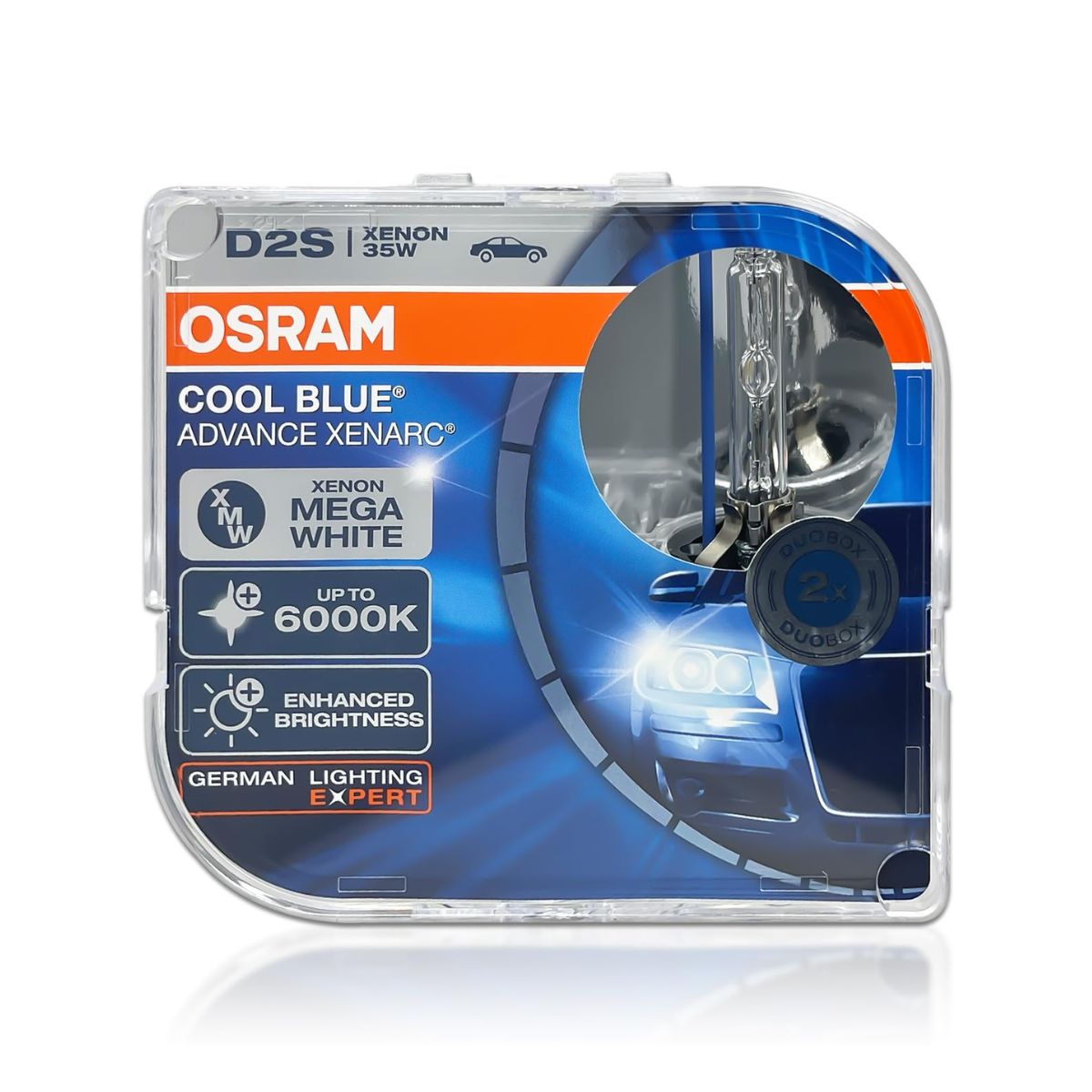 OSRAM XENARC Cool Blue Advance D2S Xenon Headlight Bulbs 6000K (Pair)