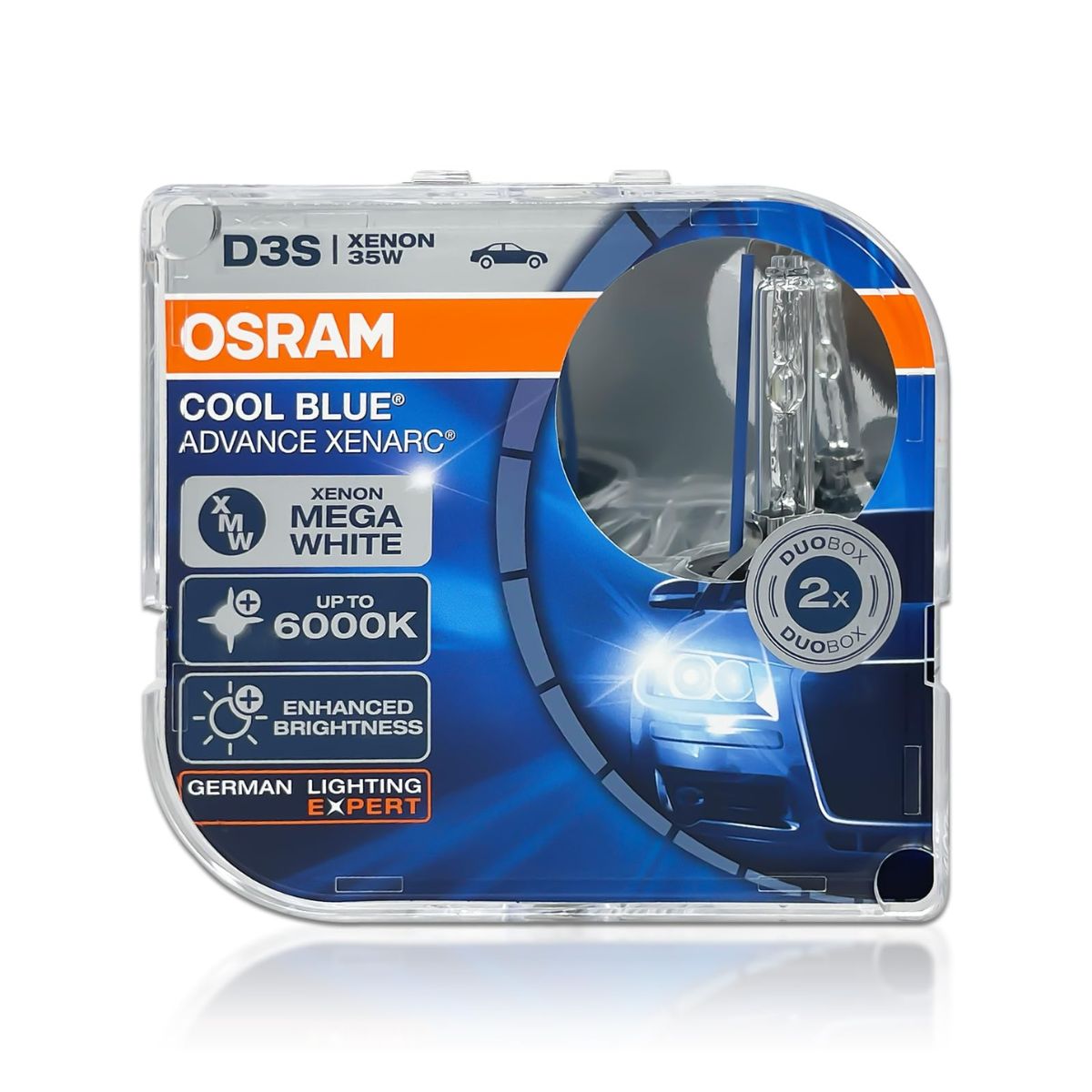 OSRAM XENARC Cool Blue Advance D3S Xenon Headlight Bulbs 6000K (Pair)