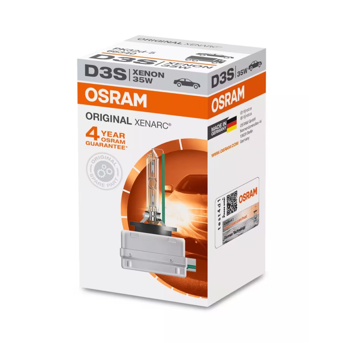 OSRAM XENARC Original D3S Xenon Headlight Bulb 4300K (Single)
