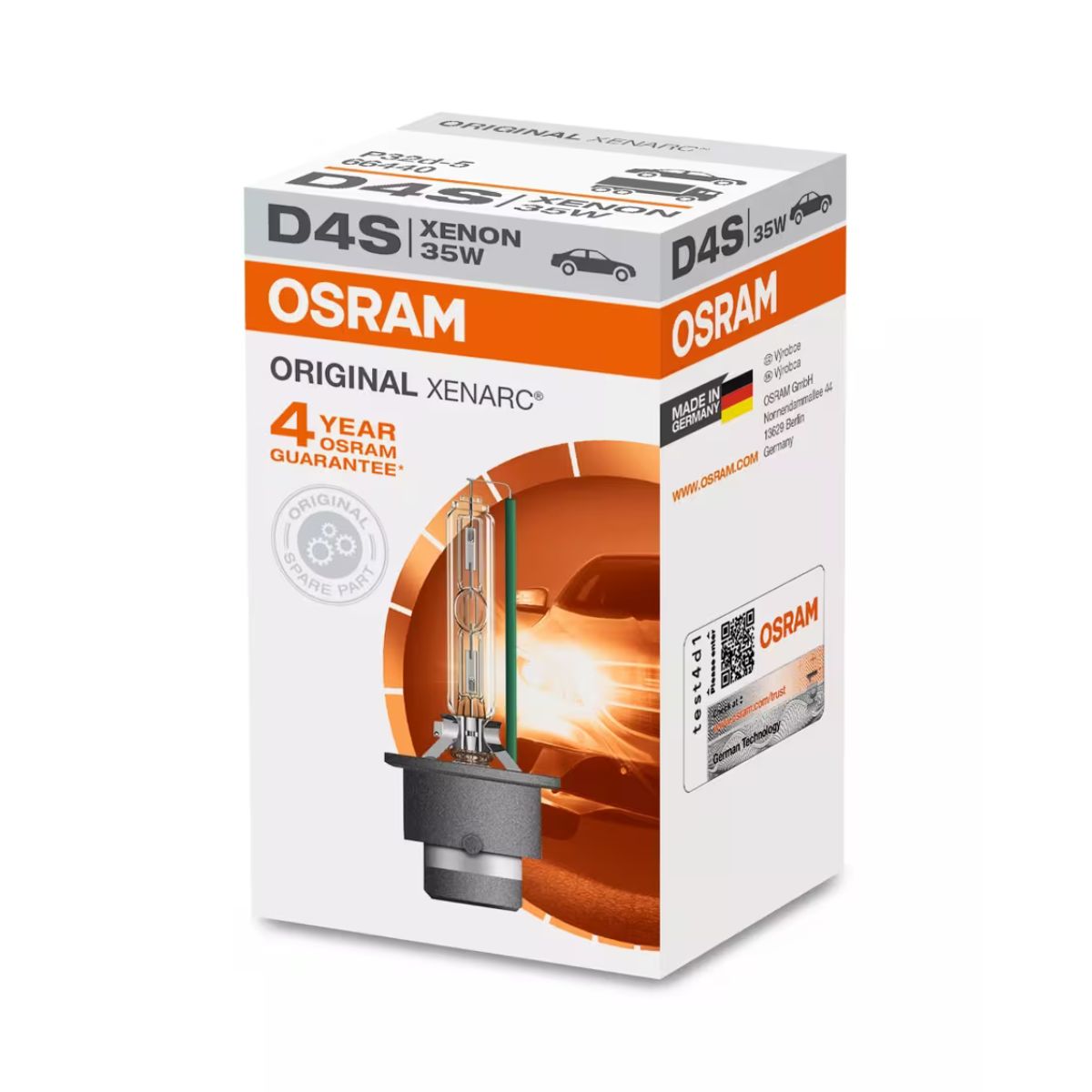OSRAM XENARC Original D4S Xenon Headlight Bulb 4300K (Single)
