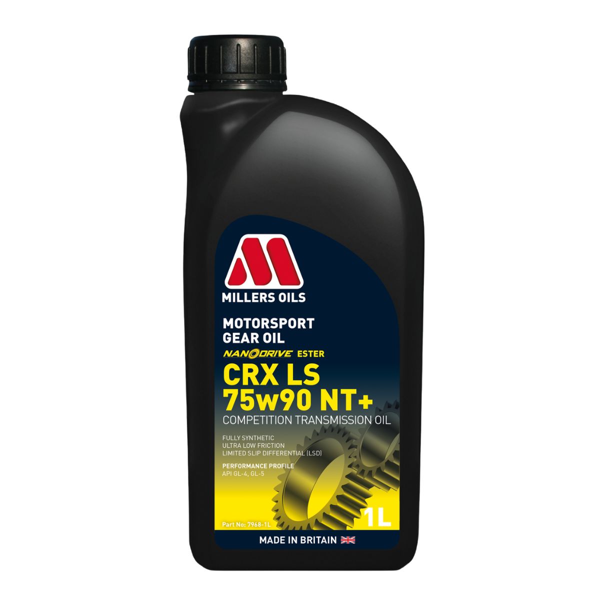 Millers Oils Motorsport CRX LS 75W-90 NT+ Gear Oil 1L