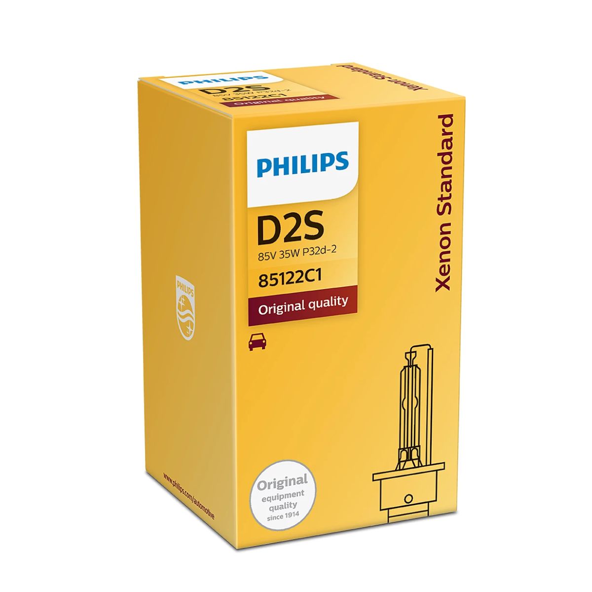 Philips Standard HID D2S Xenon Headlight Bulb 4200K (Single)