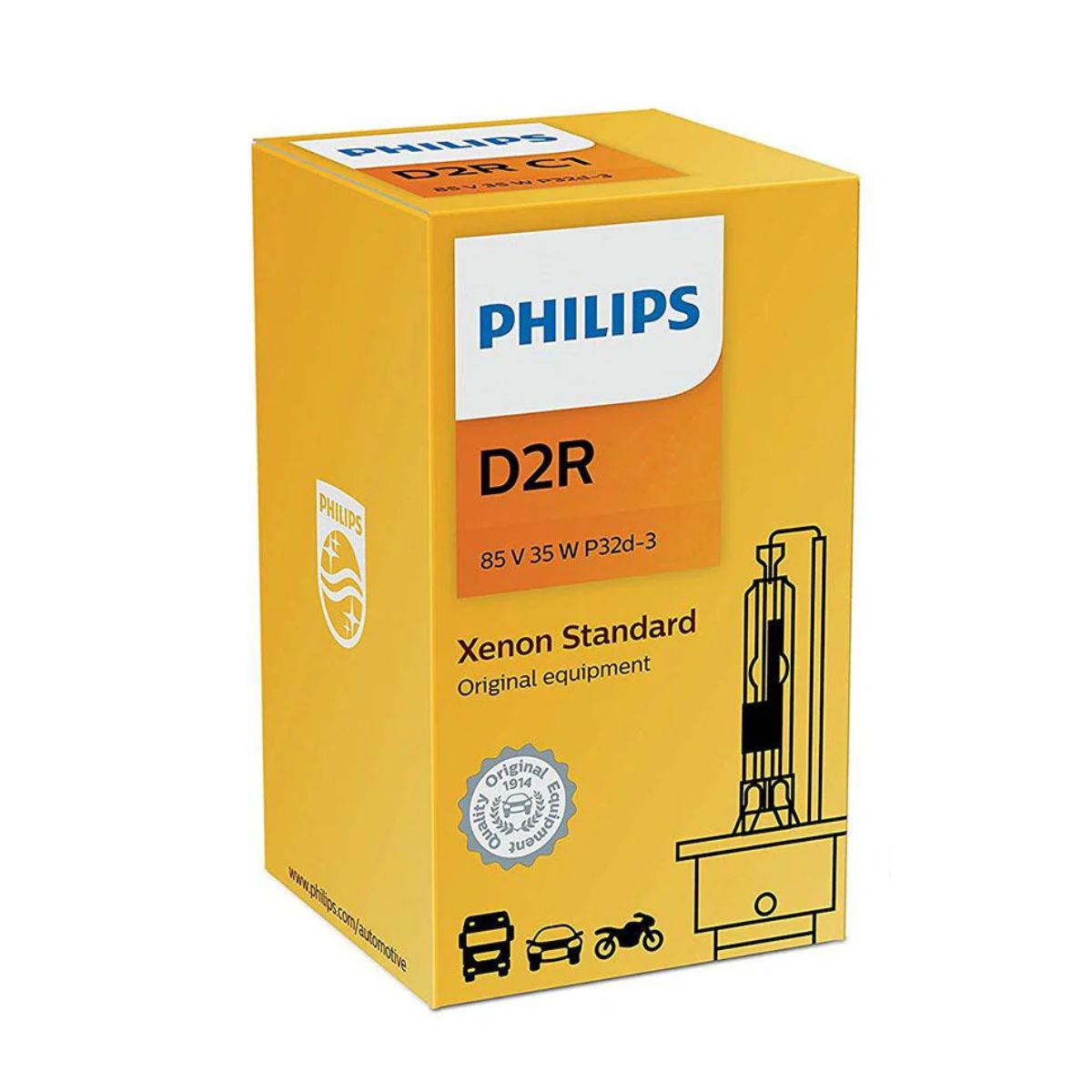 Philips Standard HID D2R Xenon Headlight Bulb 4200K (Single)