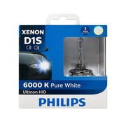Philips Ultinon HID D1S Xenon Headlight Bulbs 6000K (Pair)