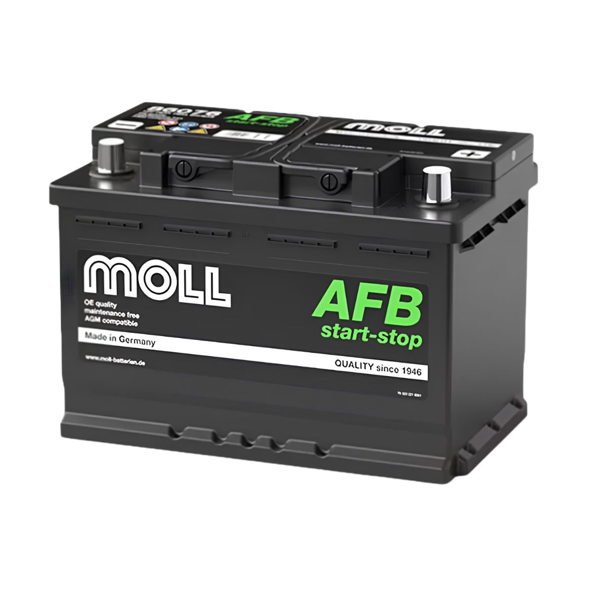MOLL 86076 Start-Stop AFB Battery 12V 76Ah