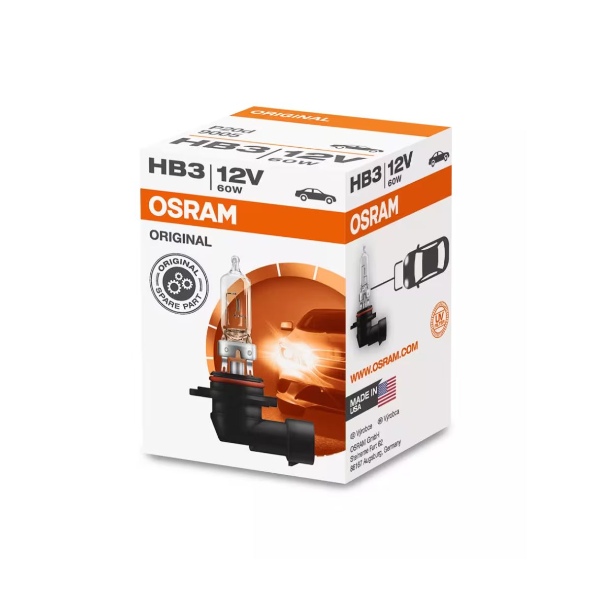 OSRAM Original Line HB3 Halogen Headlight Bulb (Single)