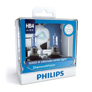 Philips DiamondVision HB4 Halogen Headlight Bulbs 5000K (Pair)
