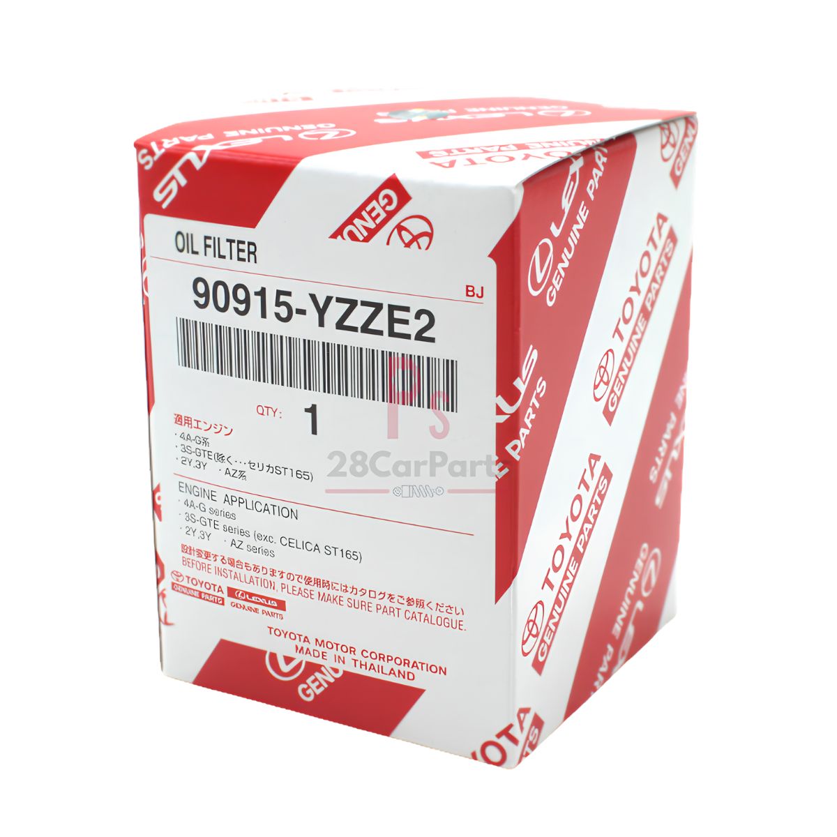 Toyota Genuine 90915-YZZE2 Engine Oil Filter