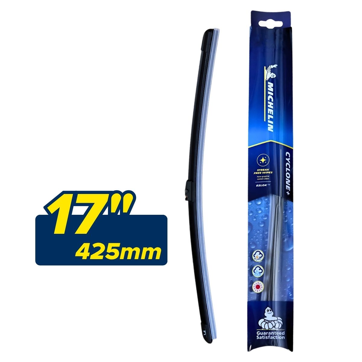 MICHELIN A79117 (17"/425mm) Cyclone+ 水撥 (單支/多扣式)