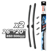 Bosch AeroTwin Front Wiper Blades for BMW X3 F25 RHD (10/2010 - 8/2017) (Pair / Multi-Clip)