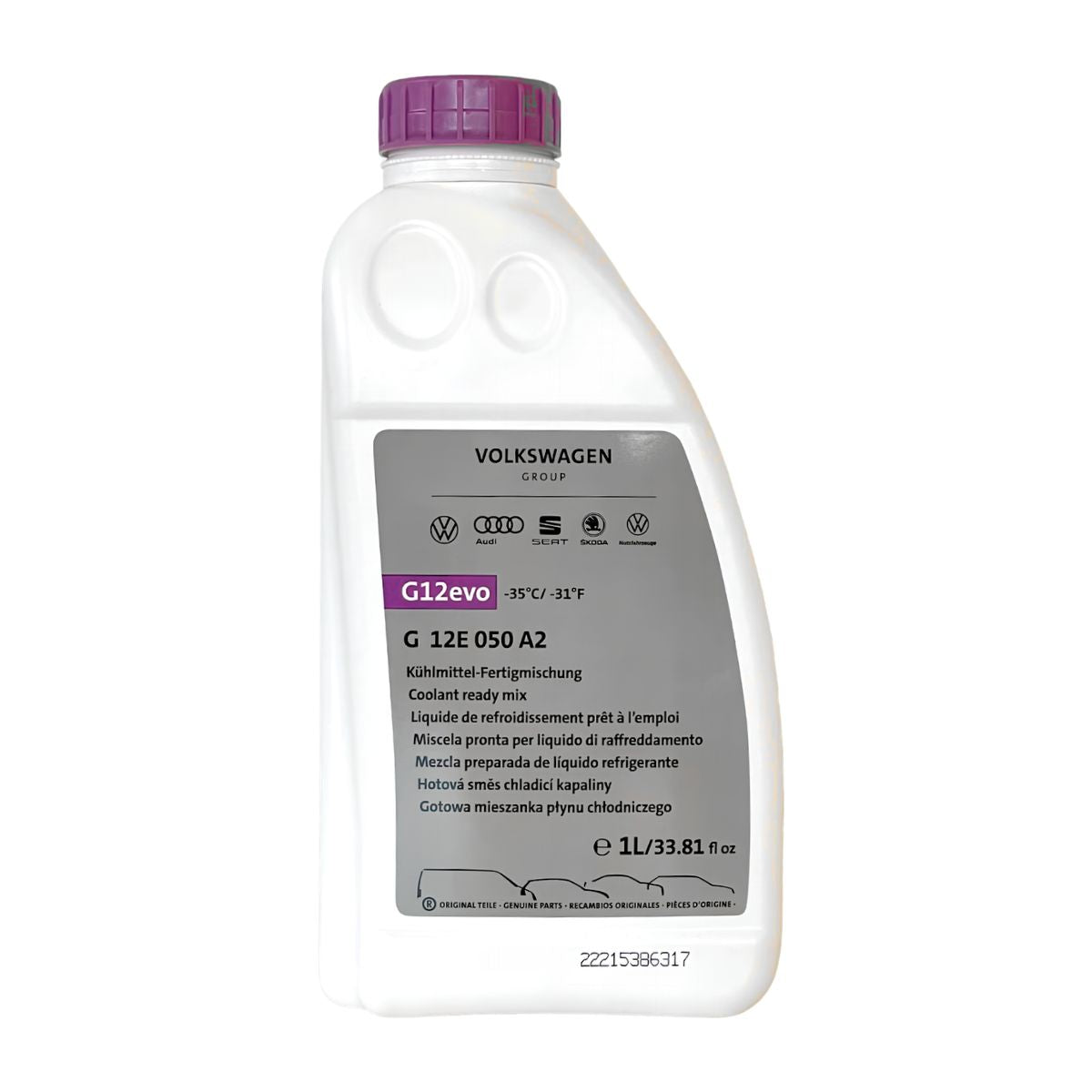 VAG Genuine G  -12E-050-A2 G12evo Antifreeze & Coolant 1L (Ready Mix)
