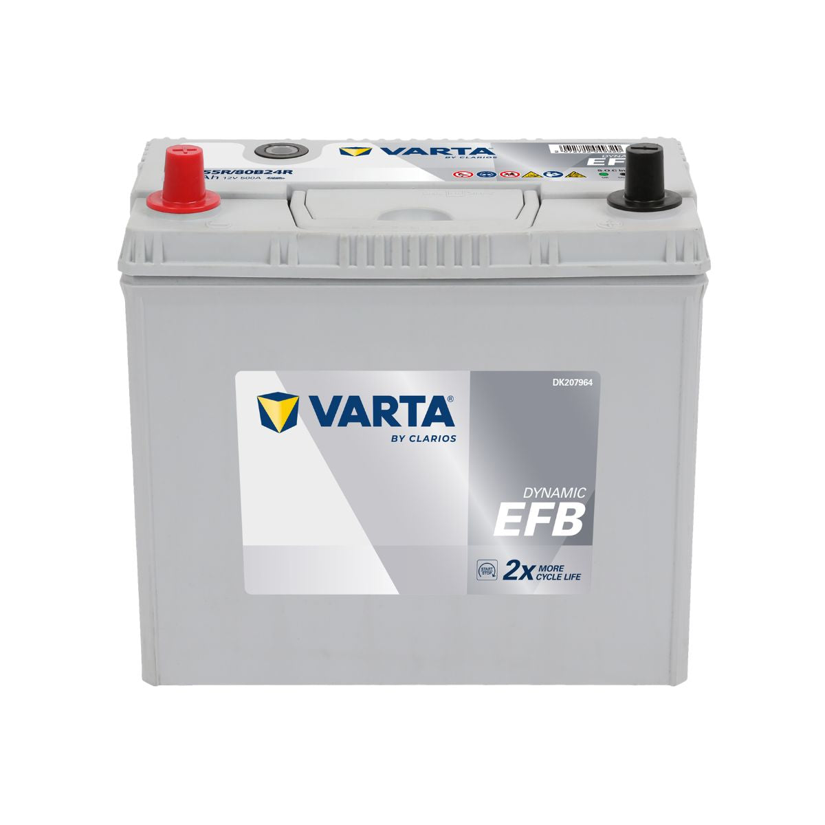 VARTA N-55R/80B24R Dynamic EFB Battery 12V 55Ah