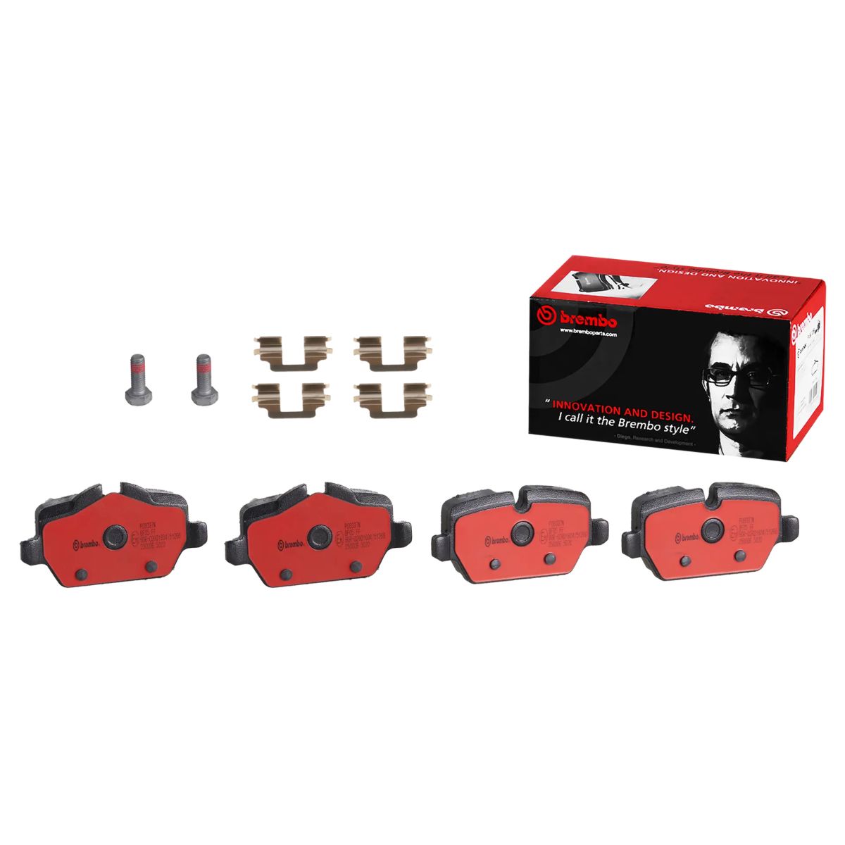 Brembo P 06 037N NAO Ceramic Brake Pad Set (Rear)