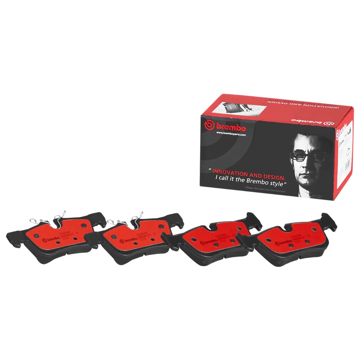 Brembo P 06 094N NAO Ceramic Brake Pad Set (Rear)