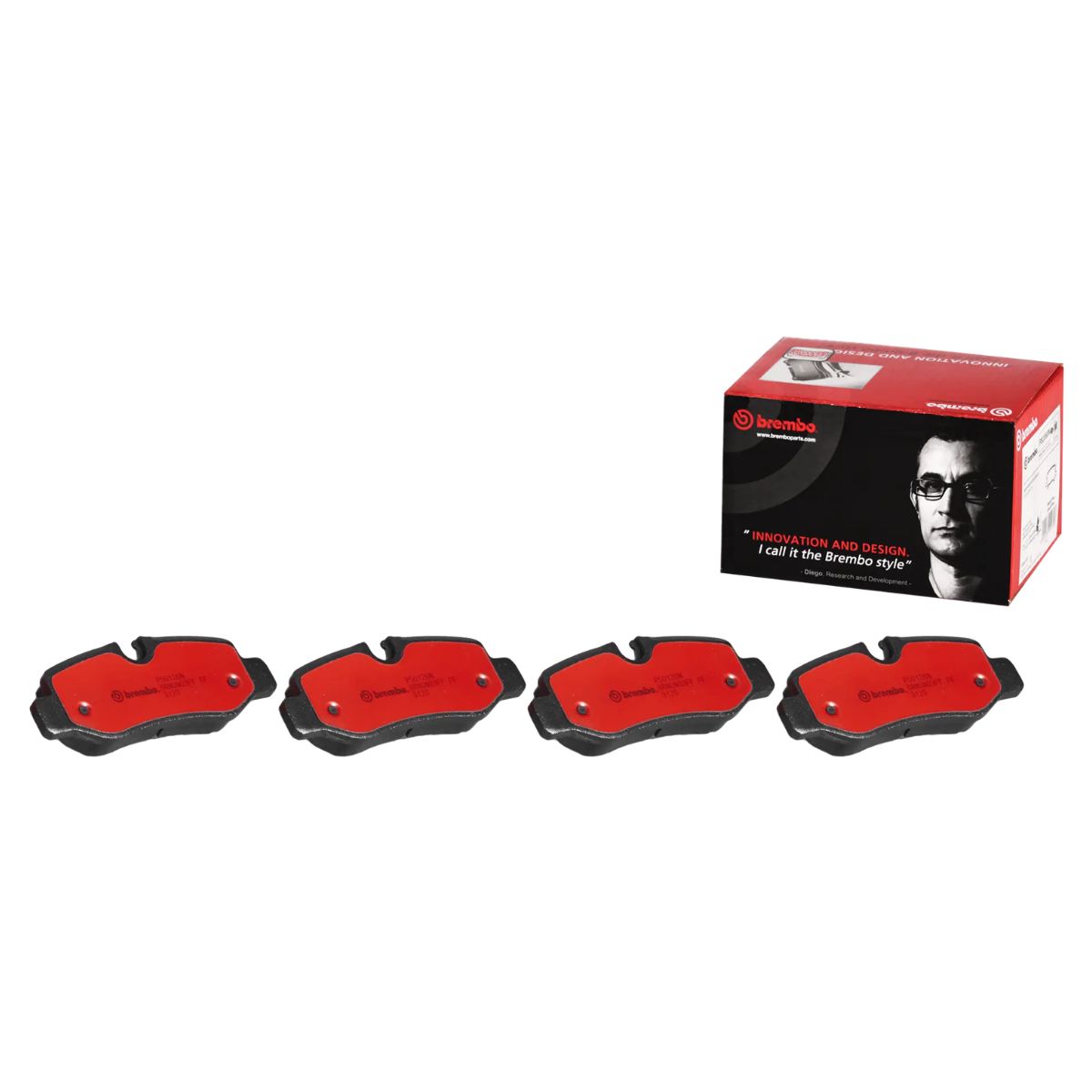 Brembo P 50 126N NAO Ceramic Brake Pad Set (Rear)