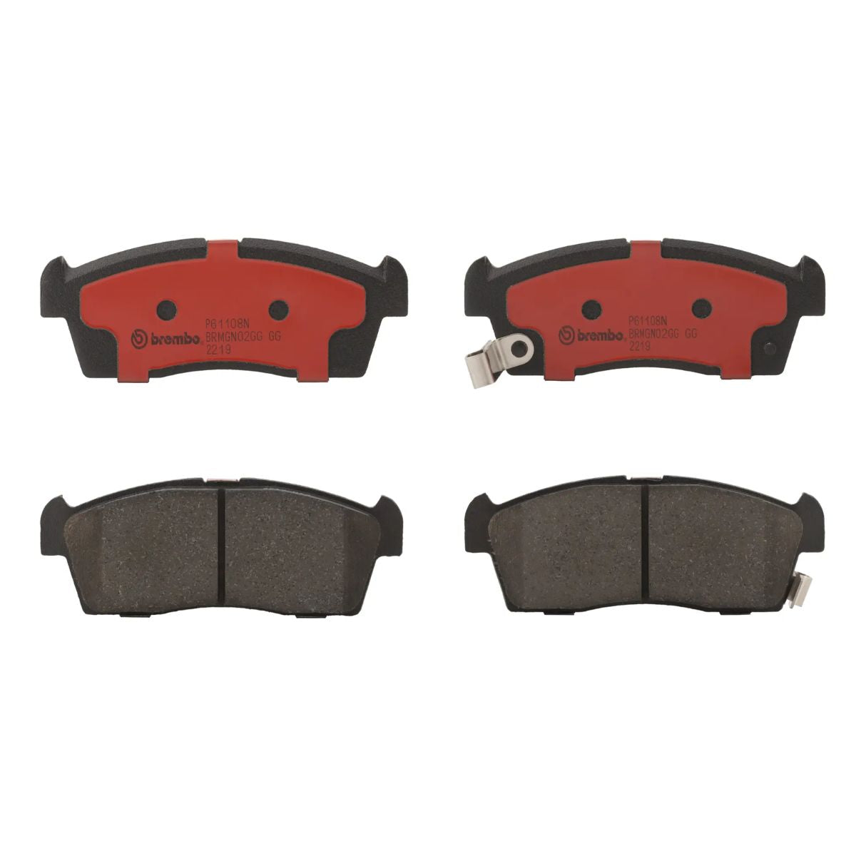 Brembo P 61 108N NAO Ceramic Brake Pad Set (Front)