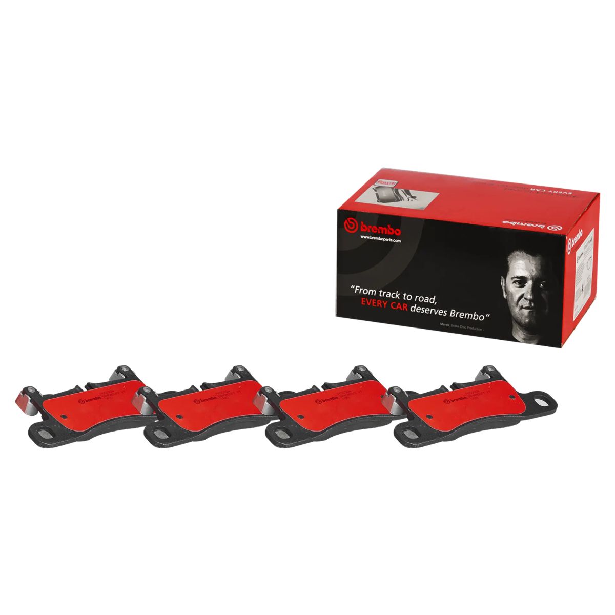 Brembo P 65 030N NAO Ceramic Brake Pad Set (Rear)