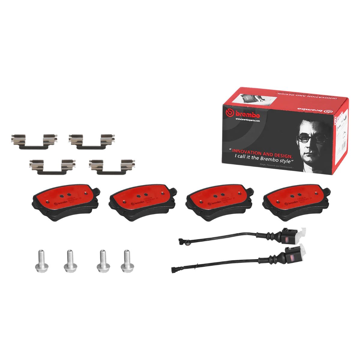 Brembo P 85 083N NAO Ceramic Brake Pad Set (Rear)