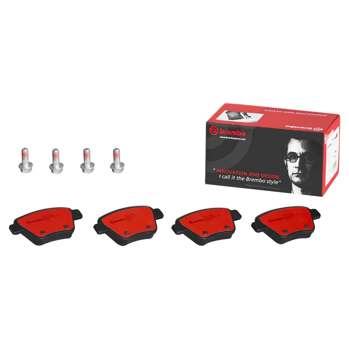 Brembo P 85 114N NAO Ceramic Brake Pad Set (Rear)