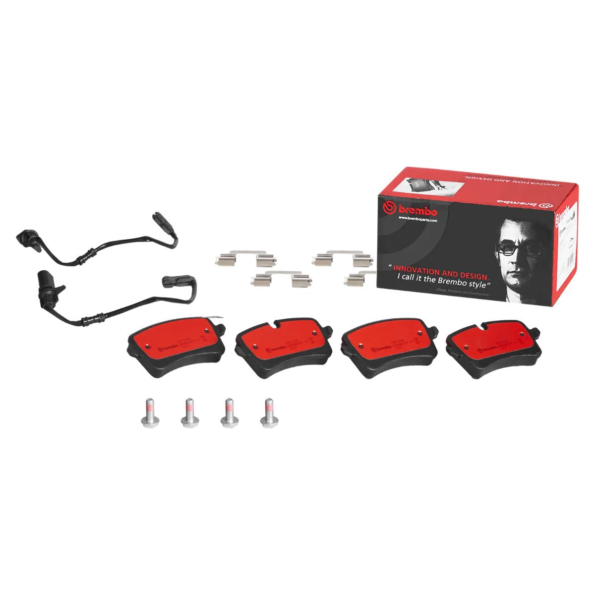 Brembo P 85 117N NAO Ceramic Brake Pad Set (Rear)