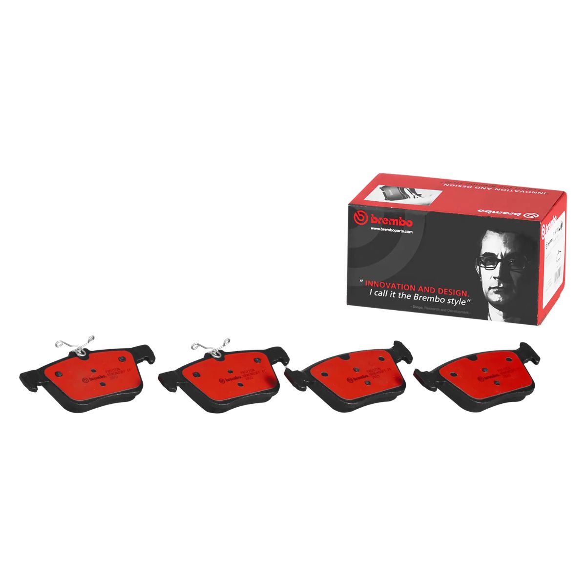 Brembo P 85 125N NAO Ceramic Brake Pad Set (Rear)