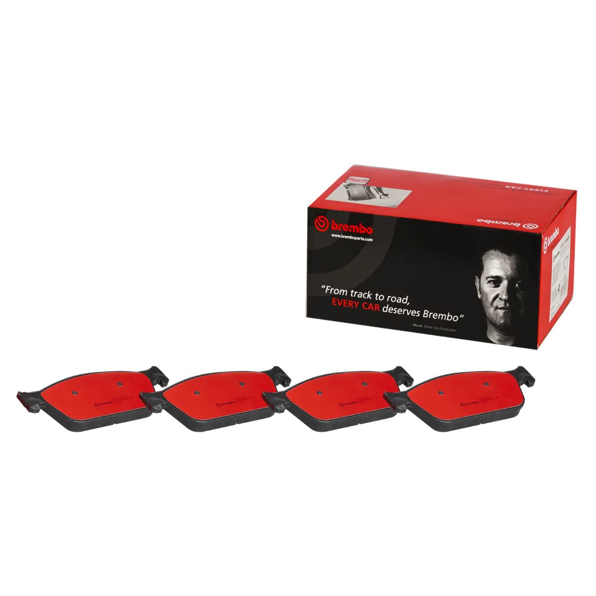 Brembo P 85 141N NAO Ceramic Brake Pad Set (Front)