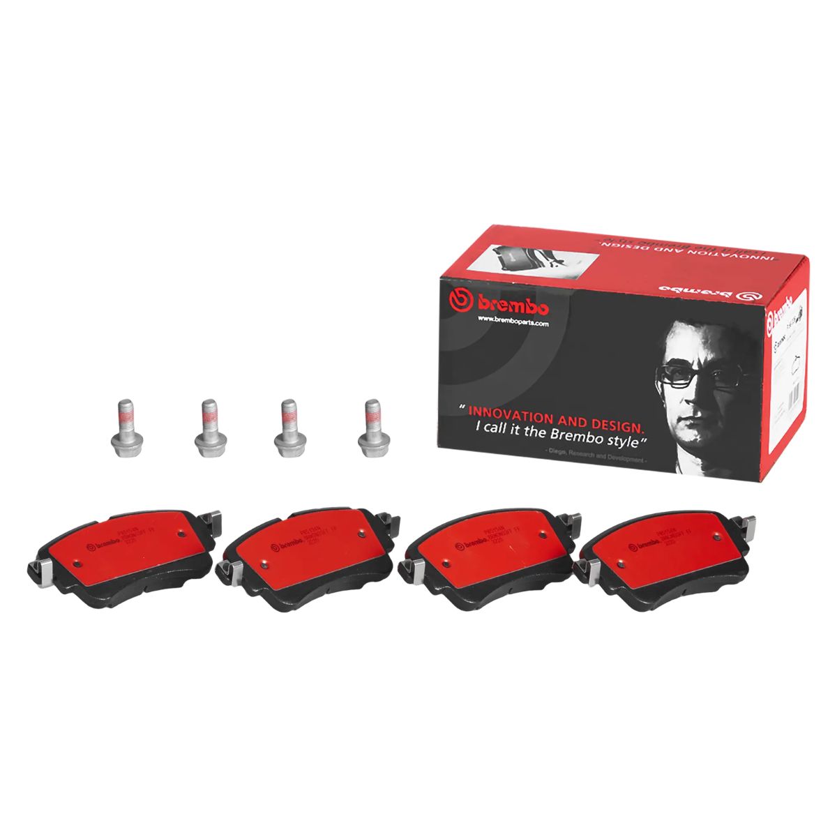 Brembo P 85 154N NAO Ceramic Brake Pad Set (Rear)