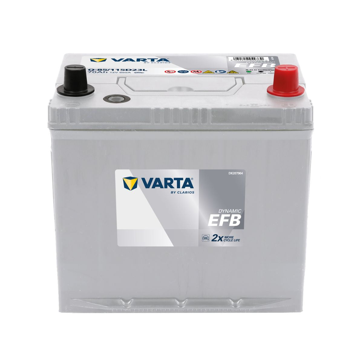 VARTA Q-85/115D23L Dynamic EFB Battery 12V 70Ah