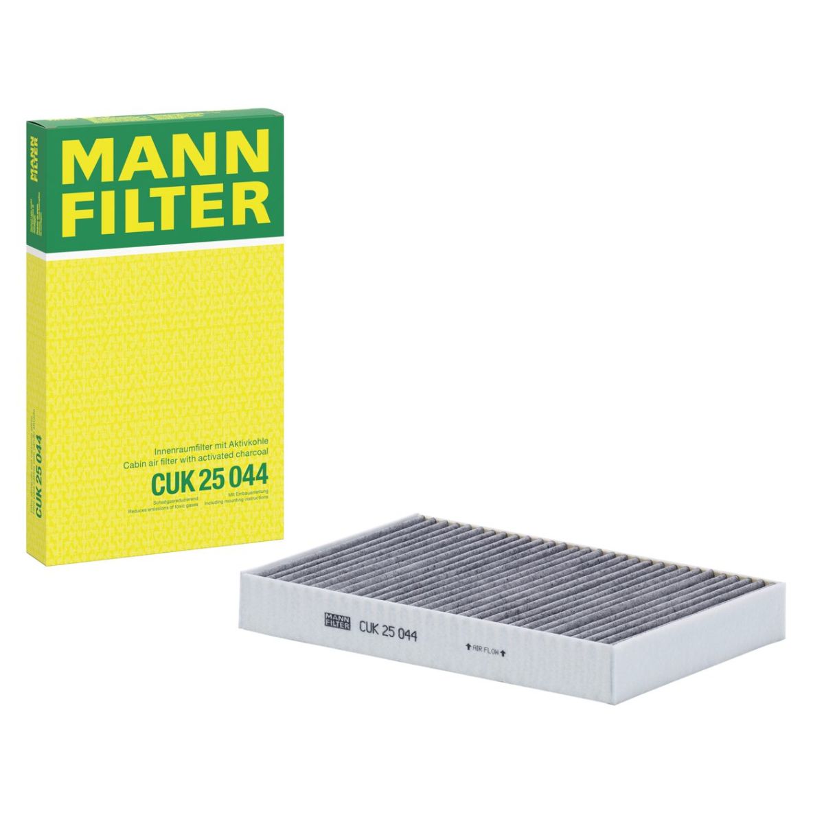 MANN-FILTER CUK 25 044 Activated Carbon Cabin Pollen Filter